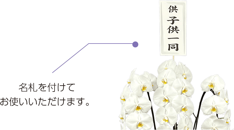 名札を付けてお使いいただけます。