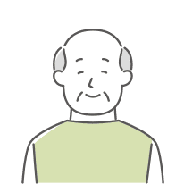 静岡･愛知の葬儀・葬式・家族葬をお探しなら家族葬のトワーズ&reg; 男性イメージ画像